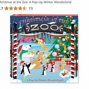 🎄Christmas at the Zoo Pop Up Book